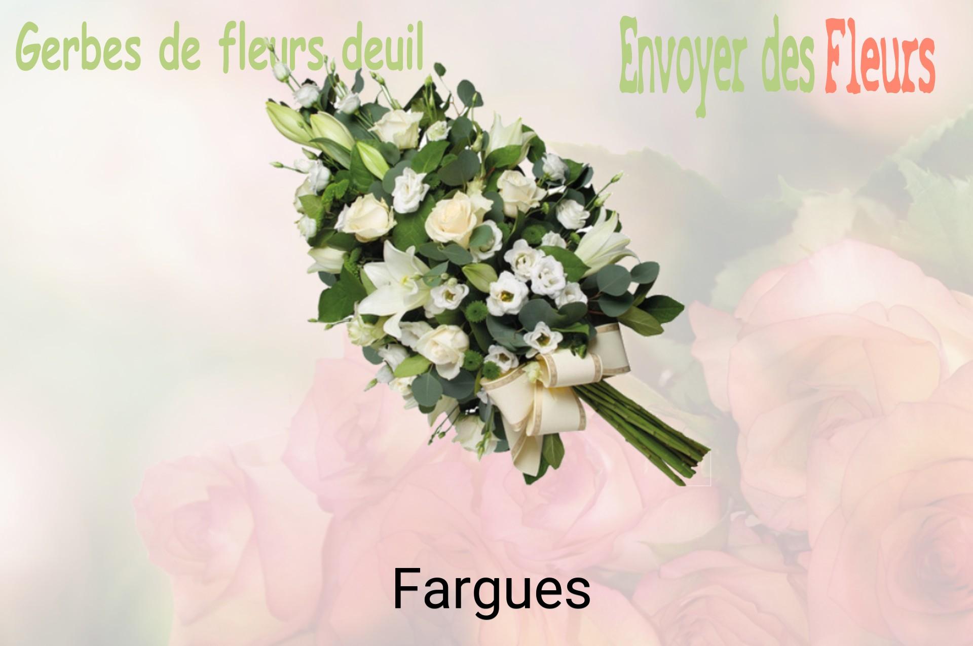 Gerbe de fleurs de deuil livrée à Fargues